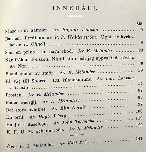 Innehåll God Jul 1930