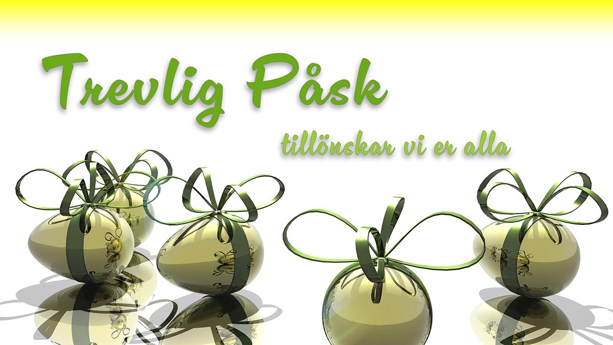 Banner: Trevlig Påsk